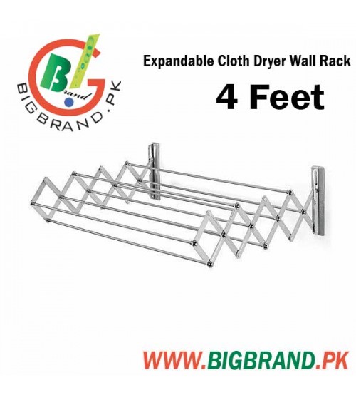 Expandable Cloth Dryer Wall Rack 4 Feet